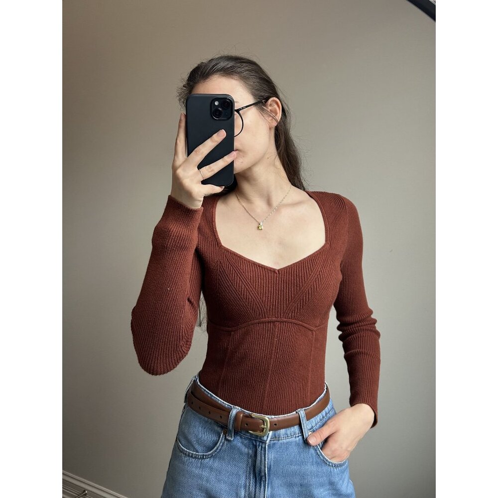 Rust Abercrombie & Fitch Bodysuit Size M